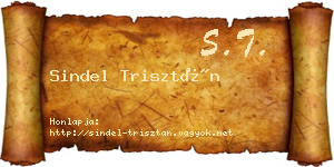 Sindel Trisztán névjegykártya